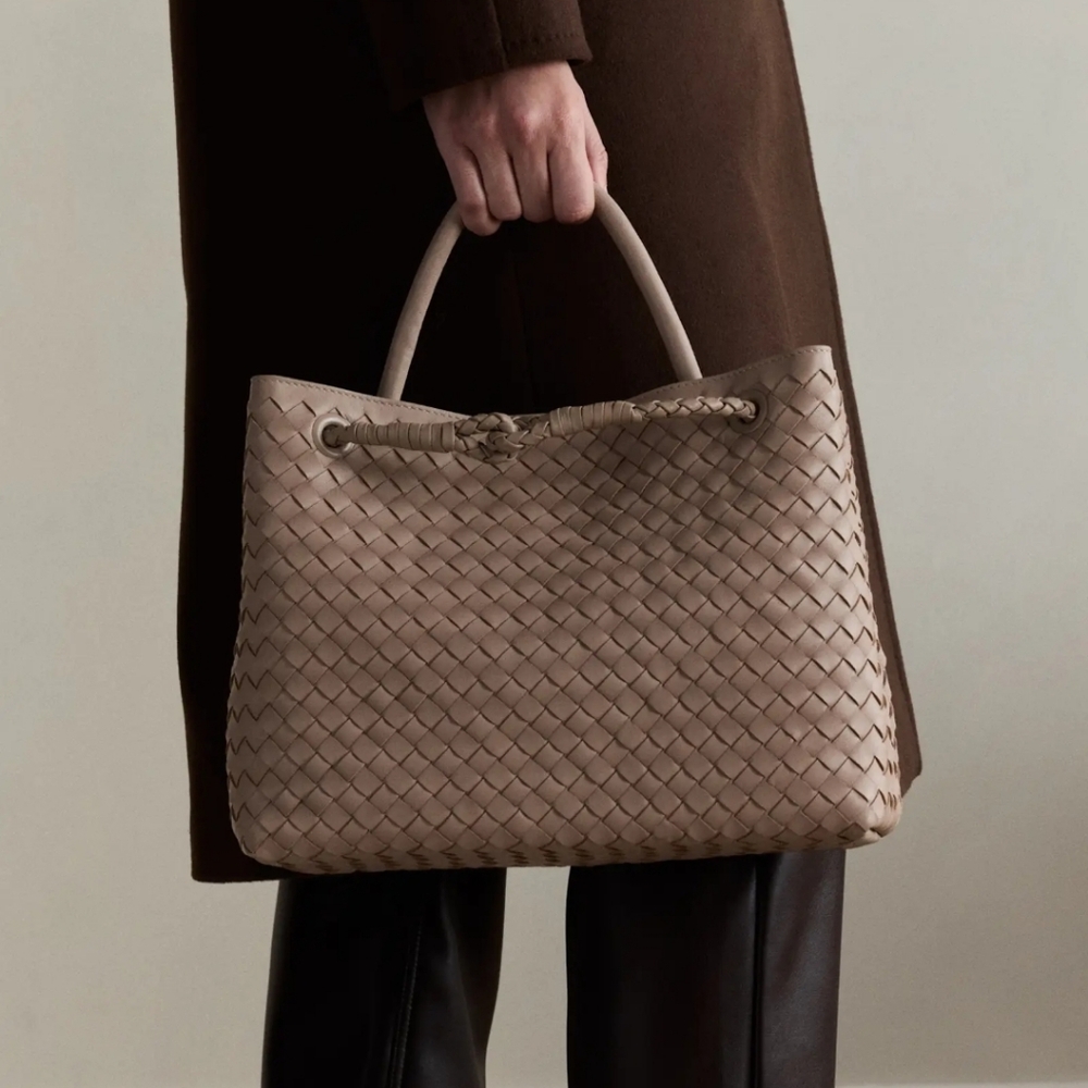 QUINCE Handwoven Satchel